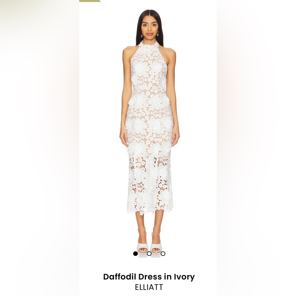 Elliatt Ivory Strapless Dress